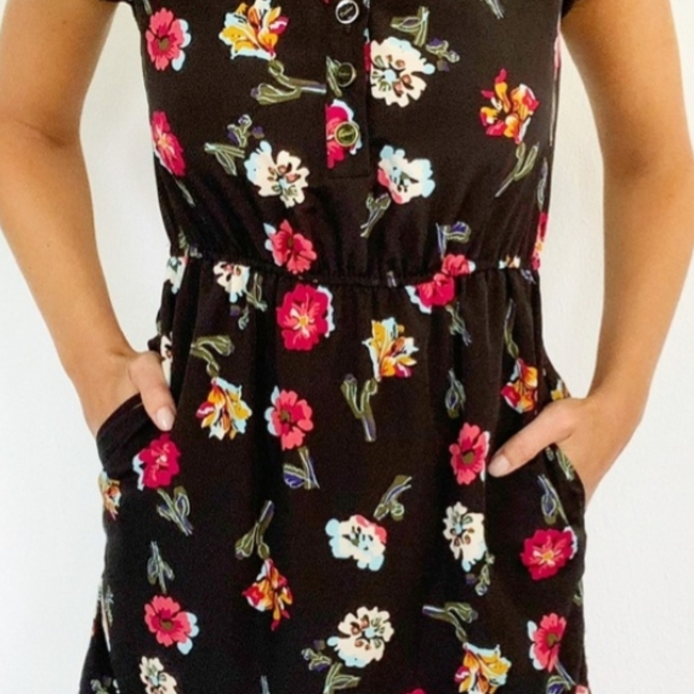 Floral Button-Up Dress